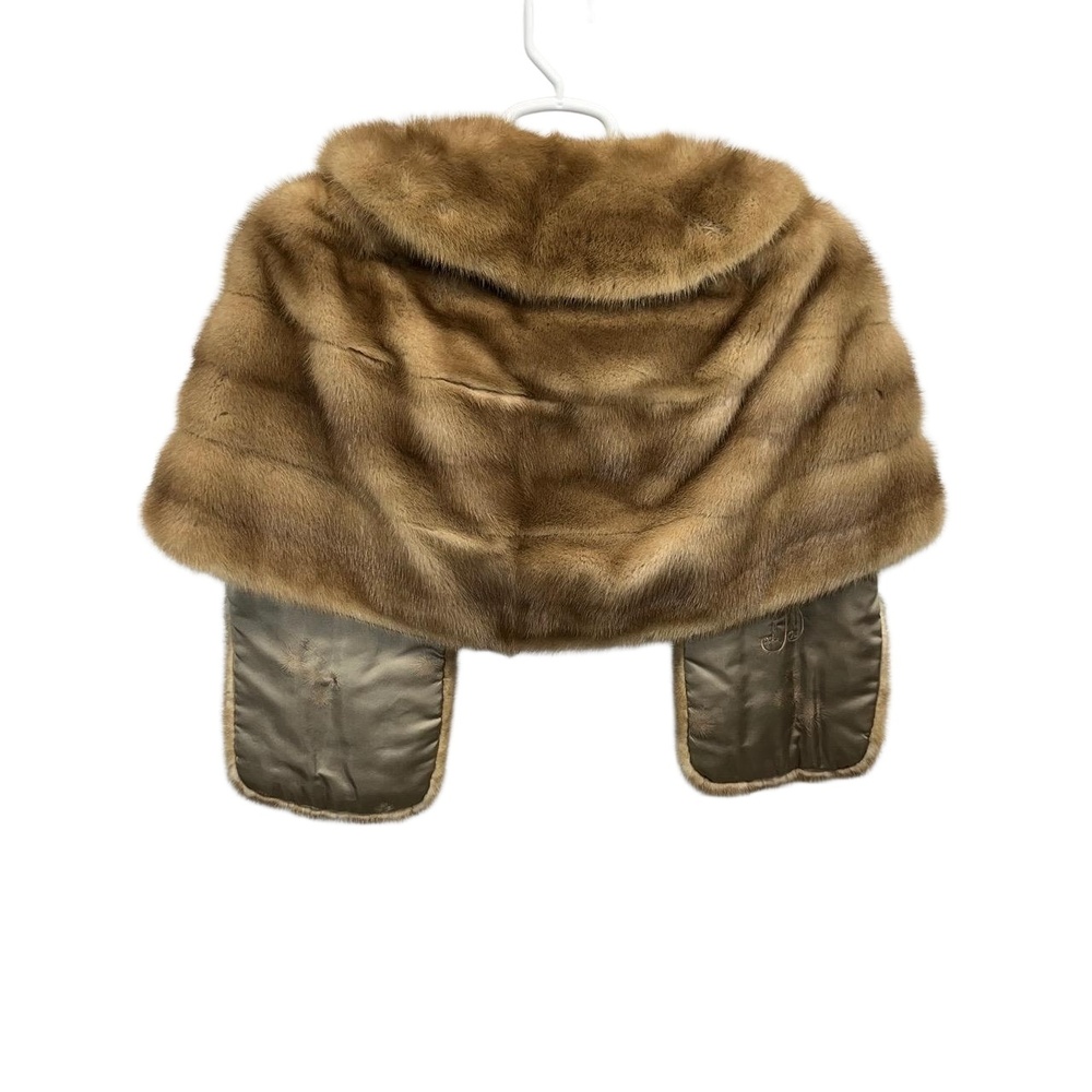 Vintage Women's Autumn Haze Real Fur B Sybil Shawl Stole Wrap - Picture 3 of 9